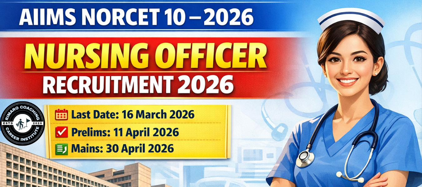 AIIMS NORCET 10 Recruitment 2026-2551 posts