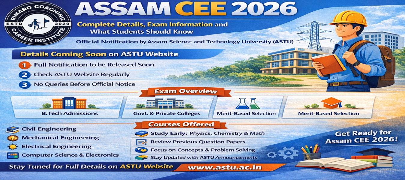 Assam CEE 2026: Complete Guide to Assam Combined Entrance Examination