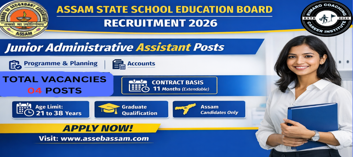 Assam State School Education Board Recruitment 2026