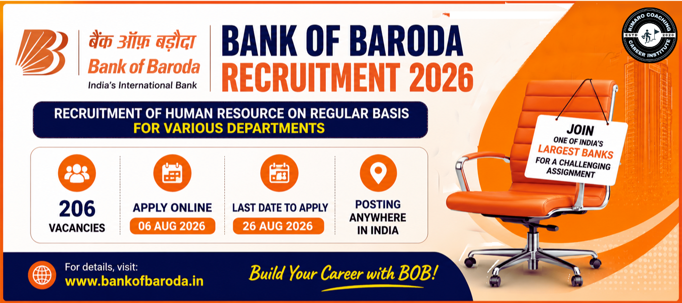 Bank of Baroda Recruitment 2026 Notification Out: Apply Online for 206 Specialist Officer Posts